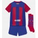Barcelona Replika Babytøj Hjemmebanesæt Børn 2023-24 Kortærmet (+ Korte bukser)